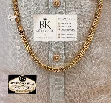 10K  yellow Gold Franco  Chain  # R 50 - Photo 8
