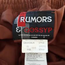 PANTALON NEUF SUÈDE BRUN DOUBLÉ GR10 FEM TAILLE ÉLASTIQUE $15.00 - Photo 2