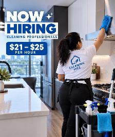 Cleaners Wanted - $21-25/hr - Mornings/ Afternoons - GTA