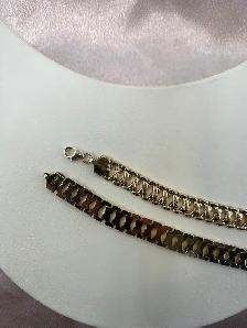 10K Gold Weave Chain with Diamond Cut - Photo 4