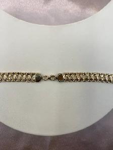 10K Gold Weave Chain with Diamond Cut - Photo 5