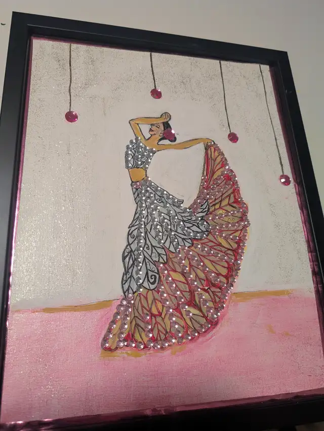 tiny pink flamingo dancer