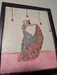 tiny pink flamingo dancer