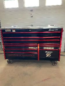 Snap-on toolbox with tools