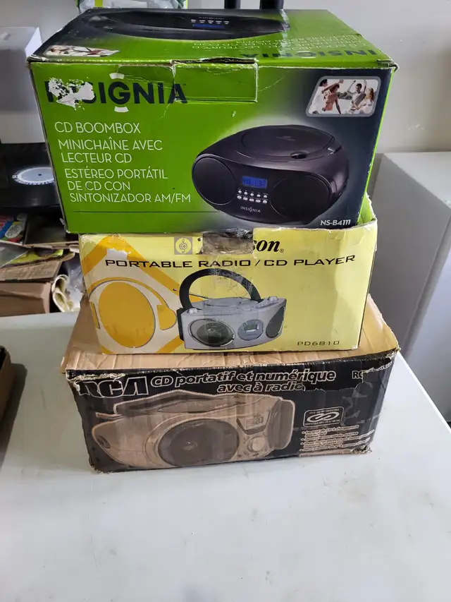 3 Boom Boxes