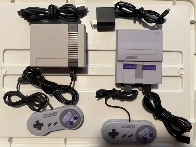 Nintendo classic edition & Super Nintendo classic edition bundle