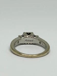 14k Vintage Three-Stone Diamond Engagement Ring - Photo 5