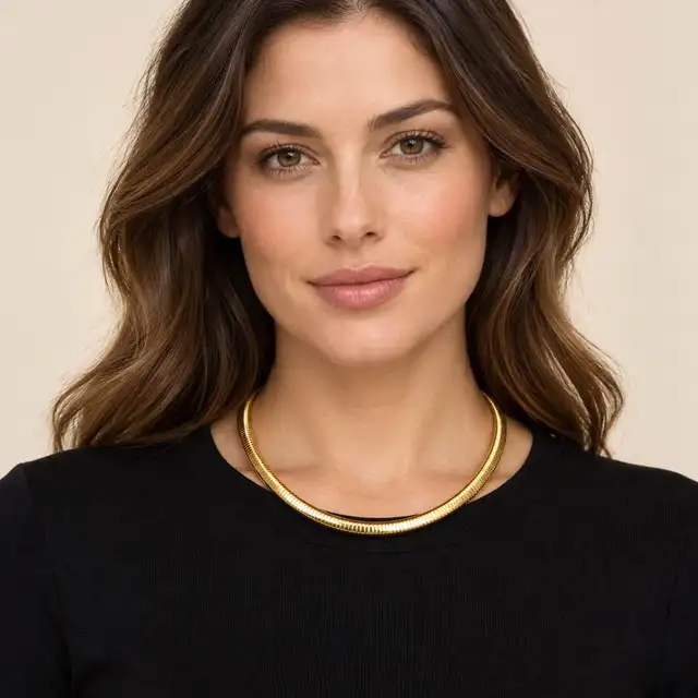 14k Made In Italy Reversible Beautiful 6mm Chain 21.6 grams