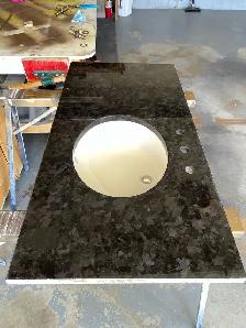 Black Granite Bathroom countertop