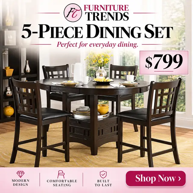 Furniture Trends 5-Piece Dining Set