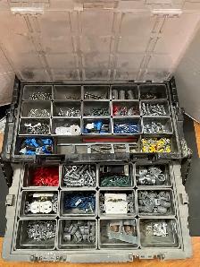 HUSKY TOOL BOX W/ELECTRICAL FITTINGS