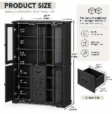 Brand New 70.1' Large Kitchen Pantry Cabinet Special $279 - Photo 2