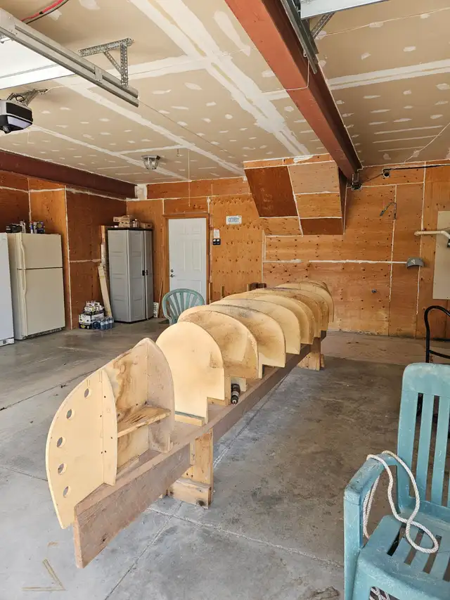 Strongback & Mold for 15'9' Cedar Strip Canoe