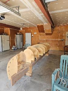 Strongback & Mold for 15'9' Cedar Strip Canoe