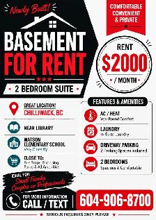 Basement for rent