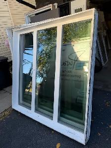 Triple pane vinyl windows