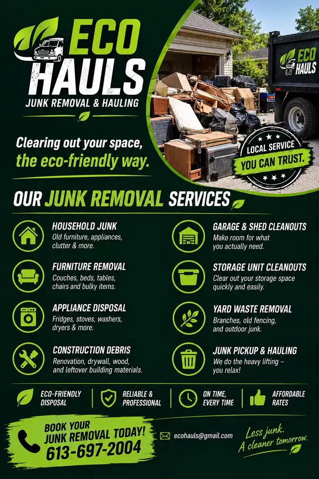 Junk removal & Hauling services