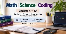 Affordable tutor in Math, Science and Coding | Scratch | Pyt