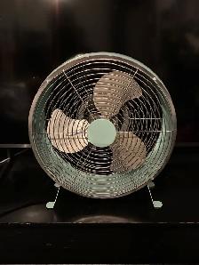Vintage teal fan