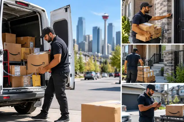 parcel delivery driver