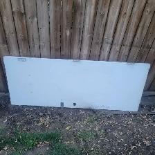 Free steel entrance door 32' x 80'