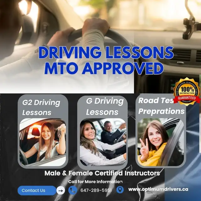 Professional & Experienced Driving Lessons -G2-G -Road Test