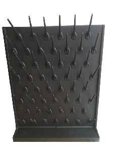 Lab Draining Rack PP 52 Pegs Black Color Drying Rack 211061 - Photo 2