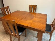 Oak dining table $700