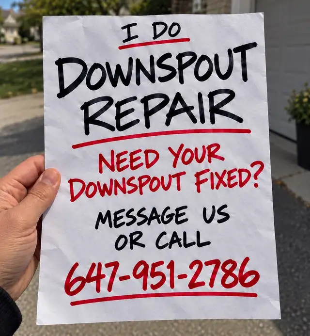 Downspouts Repair in Stoney Creek