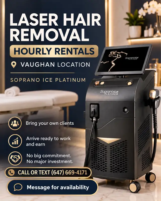 Soprano Titanium Laser Hair Removal Machine Hourly Rental Vaugha