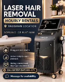 Soprano Titanium Laser Hair Removal Machine Hourly Rental Vaugha