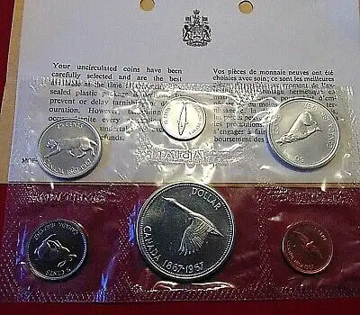 CANADIAN PROOF SILVER MINT SETS FOR SALE, YEARS IN 1960'S  $115