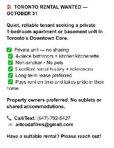 TORONTO LANDLORDS — I’M LOOKING FOR A HOME! - Photo 4