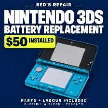 Nintendo 3DS Battery Replacement - $50 Installed, Toronto