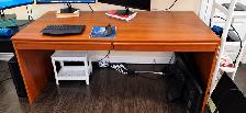 IKEA Large Cherry Wood Office Desk with 2 Drawers – $50 Moving