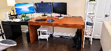IKEA Large Cherry Wood Office Desk with 2 Drawers – $50 Moving - Photo 3