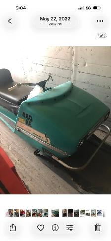 Vintage Antique 1969 Mallard Snowmobile
