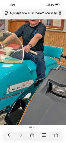 Vintage Antique 1969 Mallard Snowmobile - Photo 3