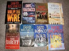 8 BALDACCI BOOKS, $25.