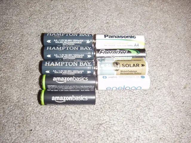 9 RECHARGEABLE BATTERIES, $10.