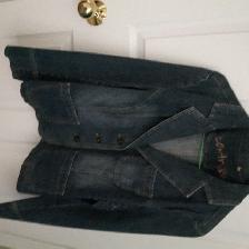 VESTE NEUVE EN DENIM CONTRASTE, GRANDEUR MEDIUM FEMME: $15.00 - Photo 3