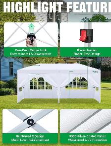 new  10x20 white party tent asking 200$ asap 514-754-6397 - Photo 2