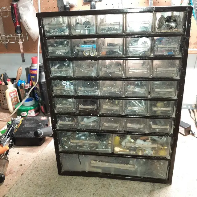 100’s Of Small Parts,Fittings,Fasteners,Electrical Cabinet 15.00