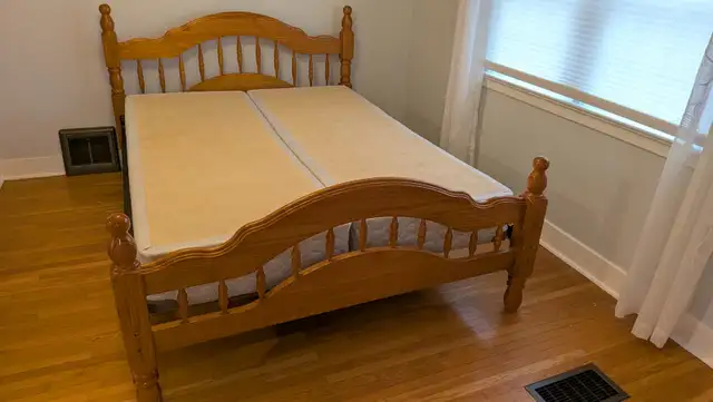 Queen bed and box spring