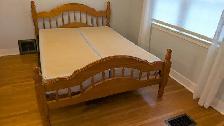 Queen bed and box spring