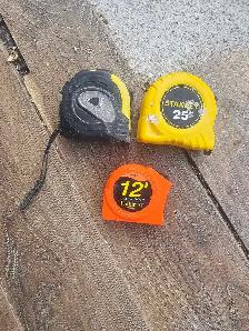 Stanley and Lufkin Tape Measures