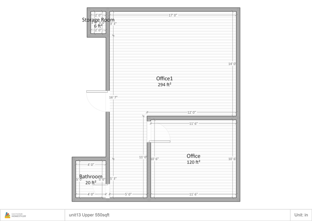 550 sq ft Office - Unit 13 Upper, Brantford