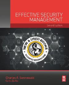 Effective Security Management 7E Sennewald 9780128147948