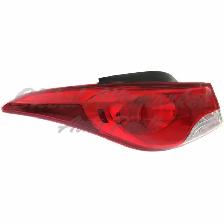 Hyundai Elantra Sedan 2011-2013 Tail Lights Left and Right - Photo 2