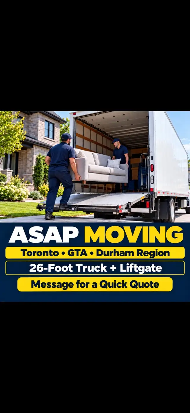 Movers Available ASAP | Toronto  Moving/Movers